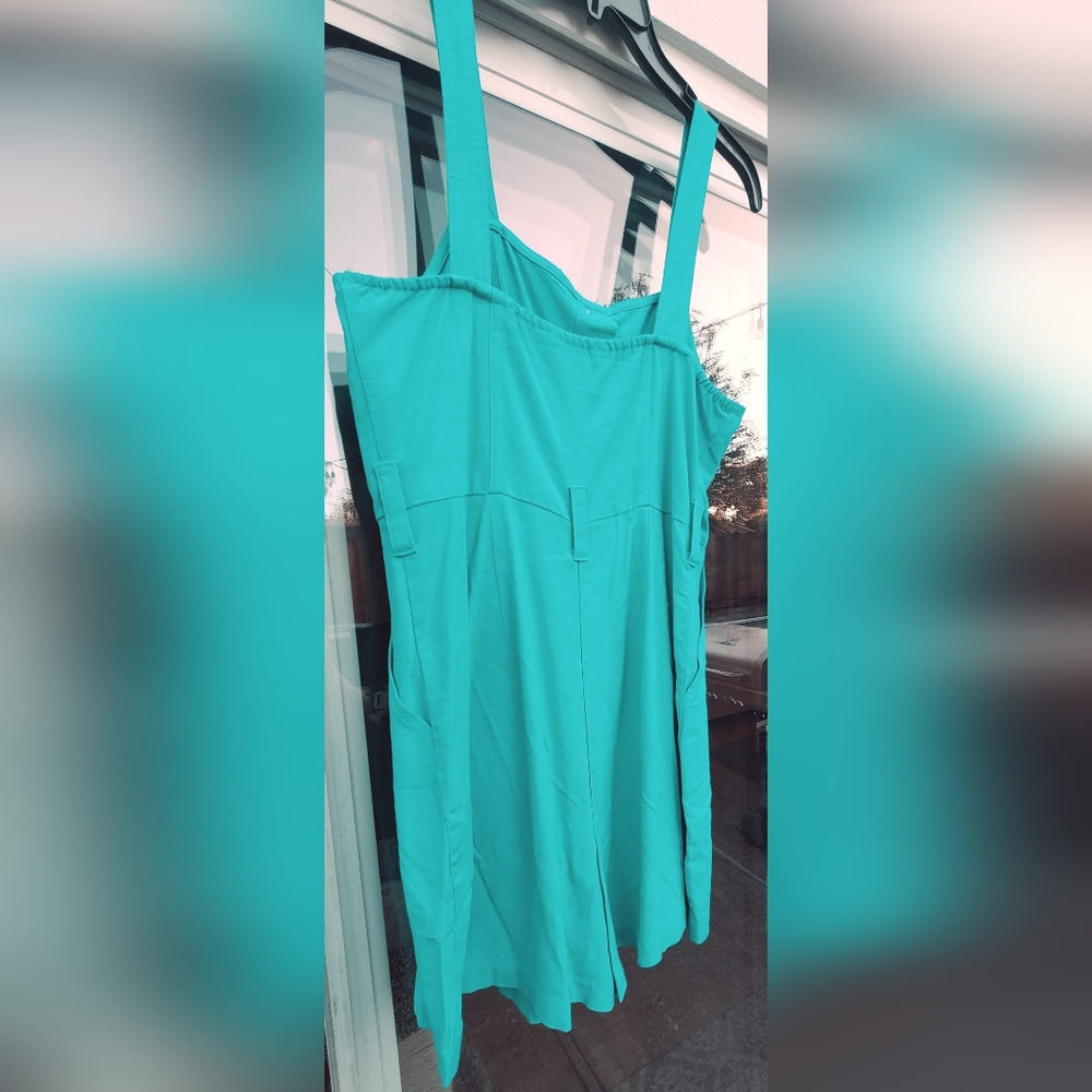 Nine West Teal Button Romper - Size Medium - Picture 7 of 17